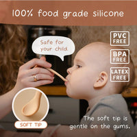 "Silicone Feeding Spoon (Grey/Warm Taupe/Ether/Sage)"