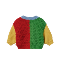Primary Colour Block Cardigan