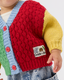 Primary Colour Block Cardigan