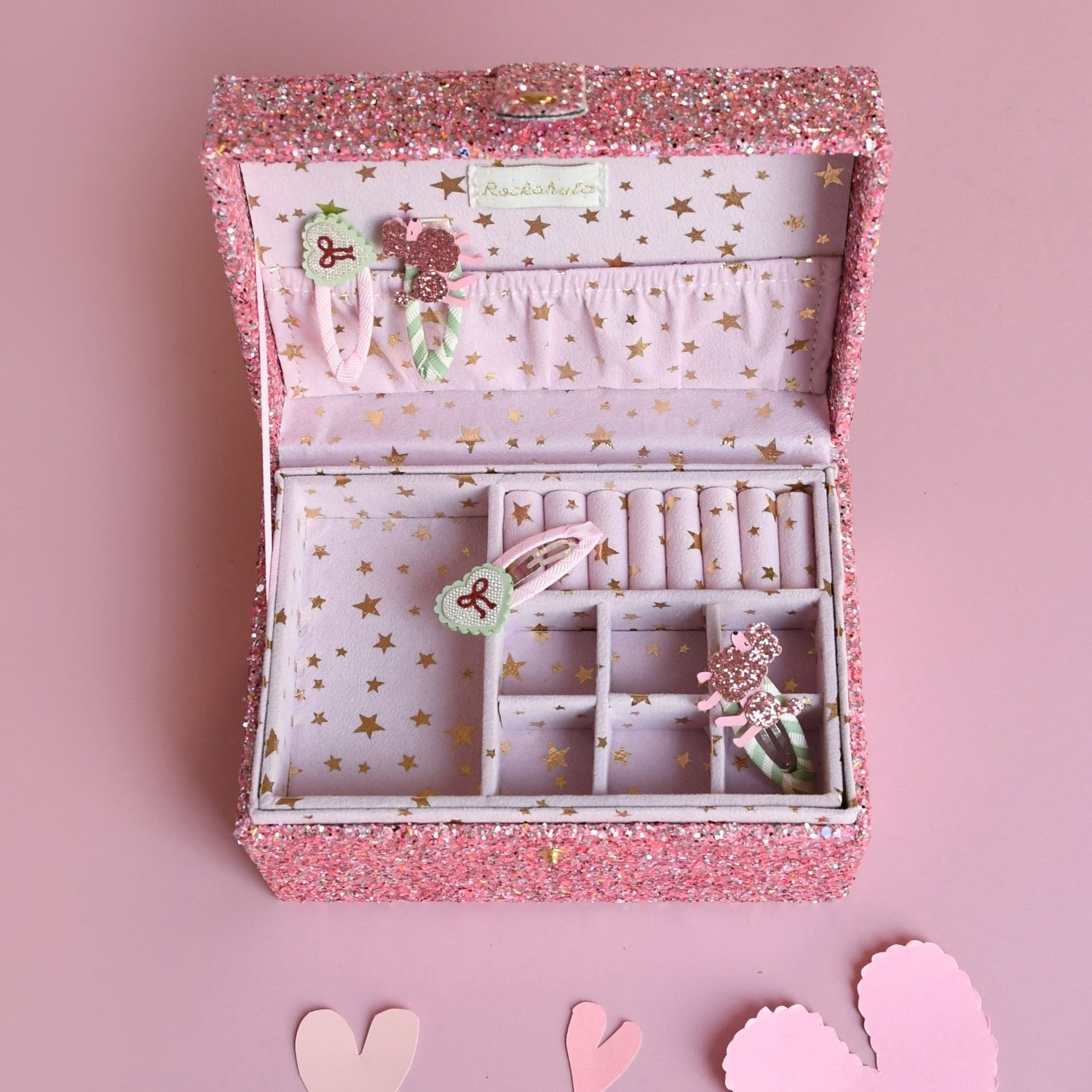 Sweet Heart Bow Clips