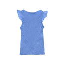 RIB RUFFLE T-SHIRT
