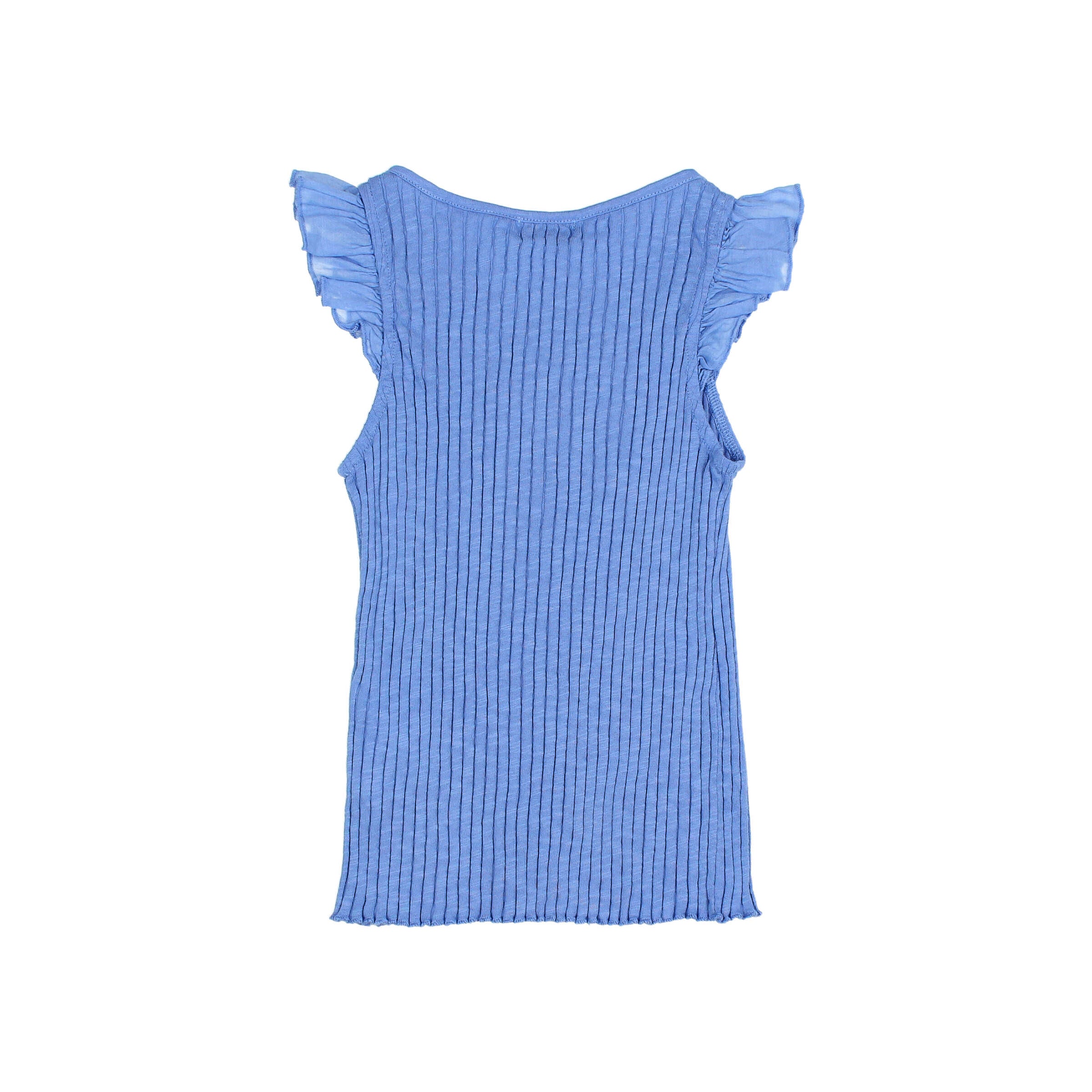 RIB RUFFLE T-SHIRT