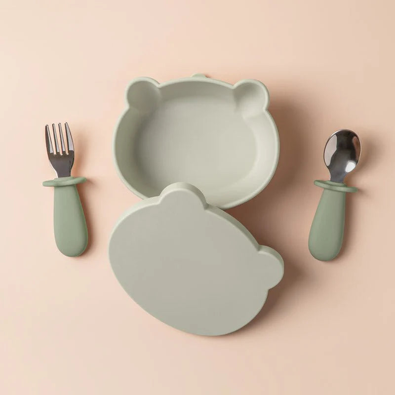 Baby Suction Bowl Set (Sage)