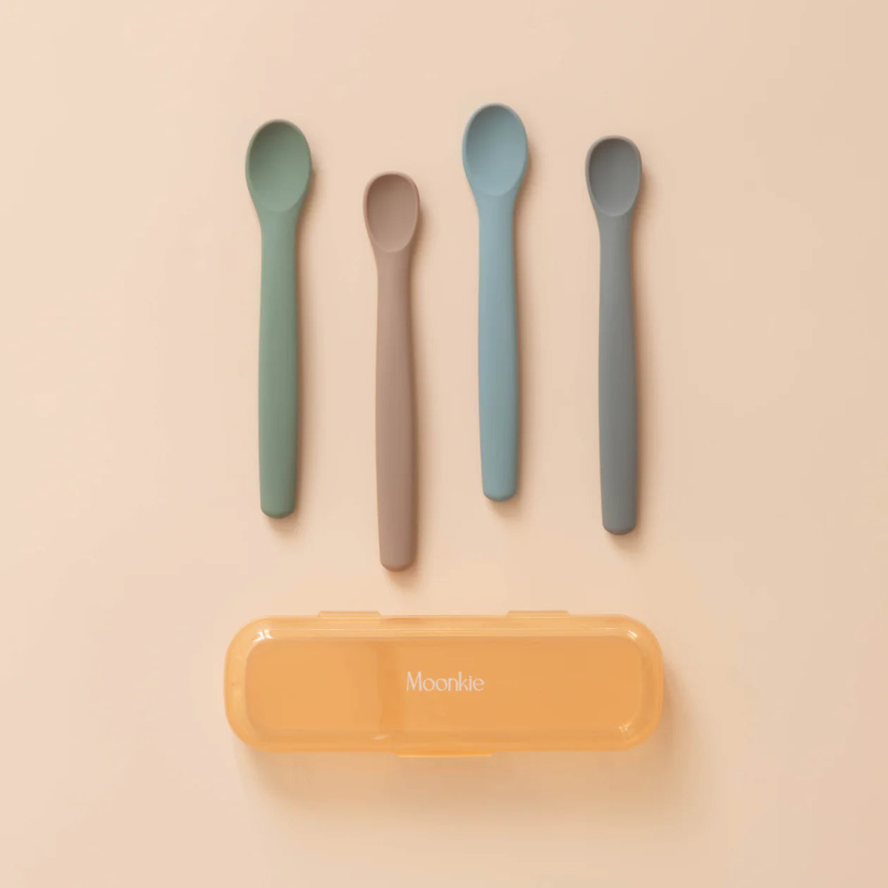 "Silicone Feeding Spoon (Grey/Warm Taupe/Ether/Sage)"