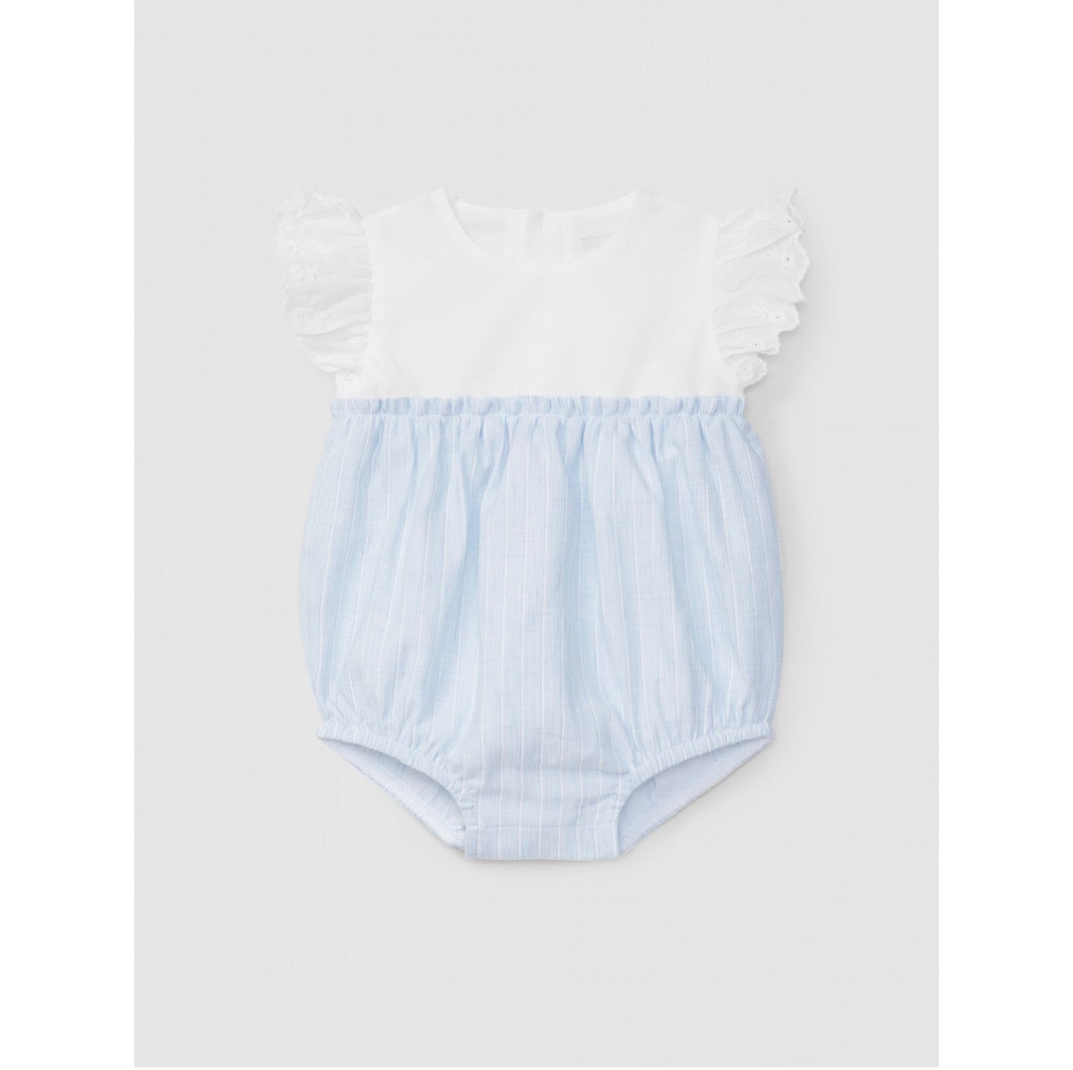 Shortie stripes and sleeves in English embroidery