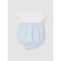 Shortie stripes and sleeves in English embroidery
