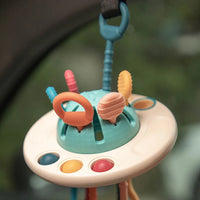 UFO Silicone Pulling Toy (Pearl Blue)
