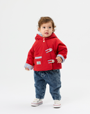 Posy Patch Red Duffle Jacket