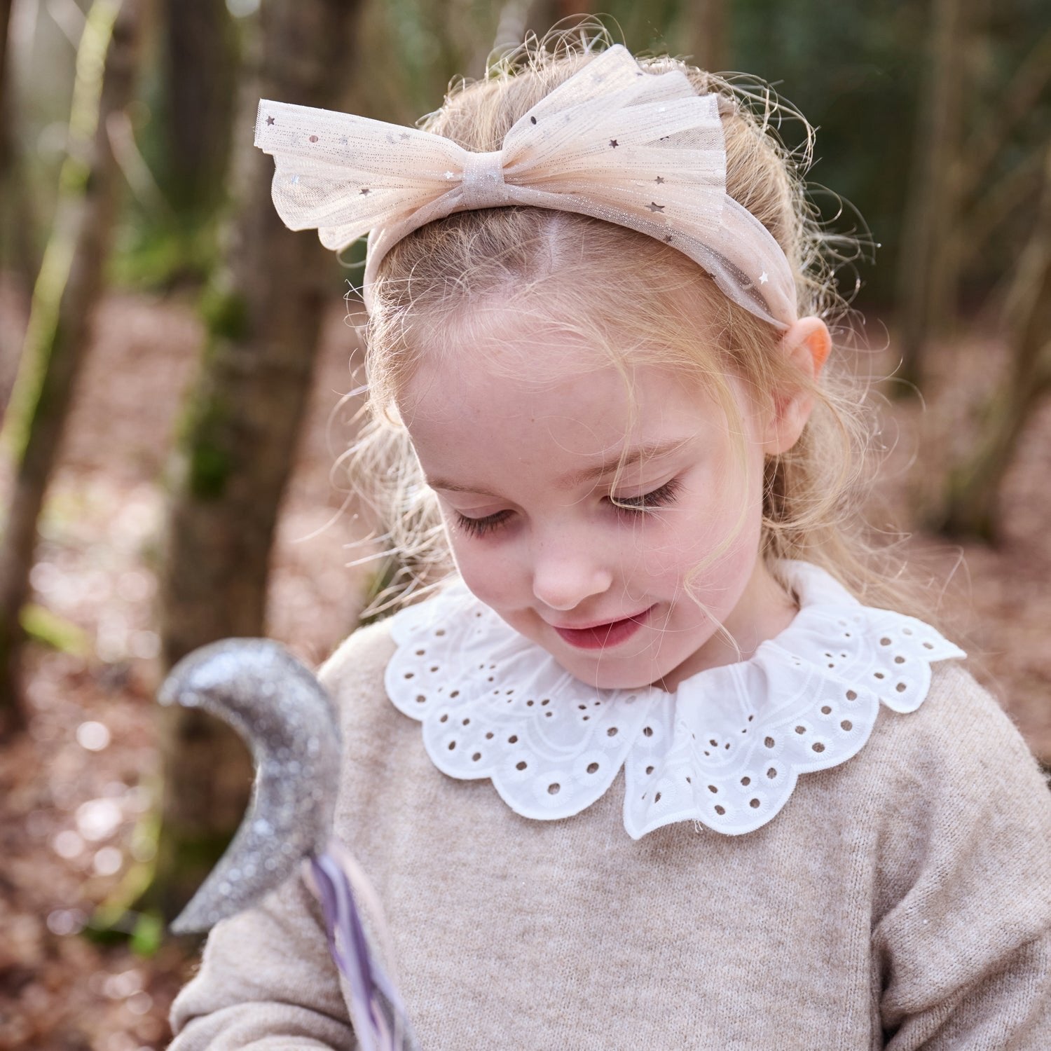 Shimmer Tulle Bow Headband