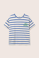 Striped Jersey Cotton Print T-Shirt