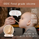 "Silicone Feeding Spoon (Raspberry/Pale Mauve/Daffodil/Blush)"