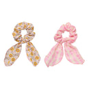 Cottage Floral 2 Pack Scarf Scrunchies