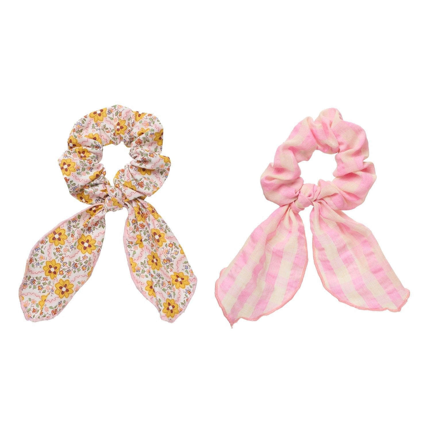 Cottage Floral 2 Pack Scarf Scrunchies