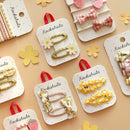 Crochet Flower Clips