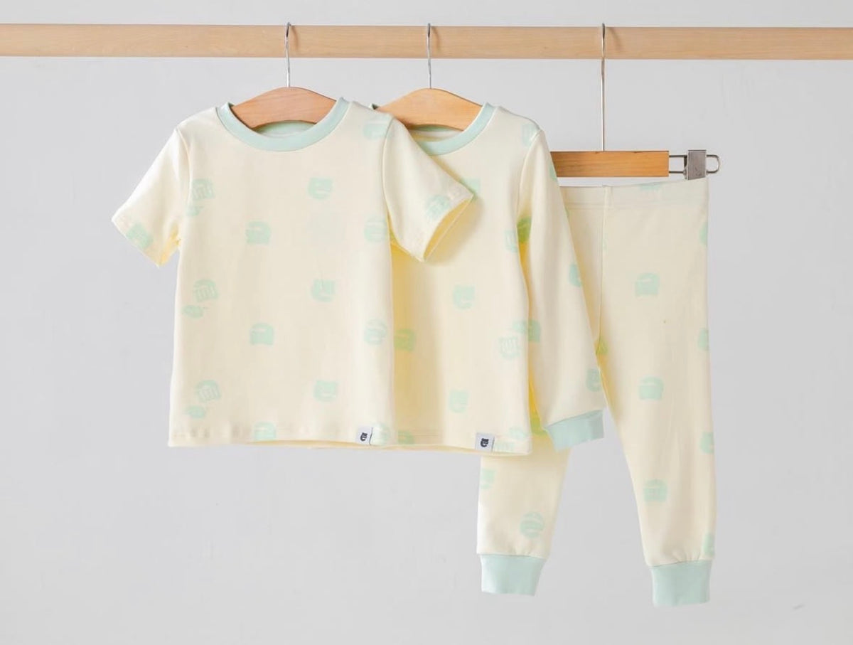 3 Piece PJs Set Green