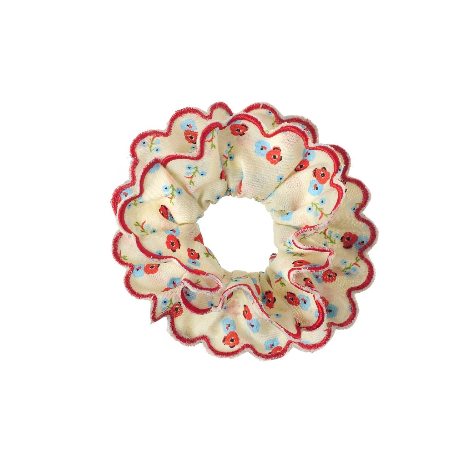Martha Ditsy Scalloped Scrunchie