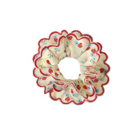 Martha Ditsy Scalloped Scrunchie