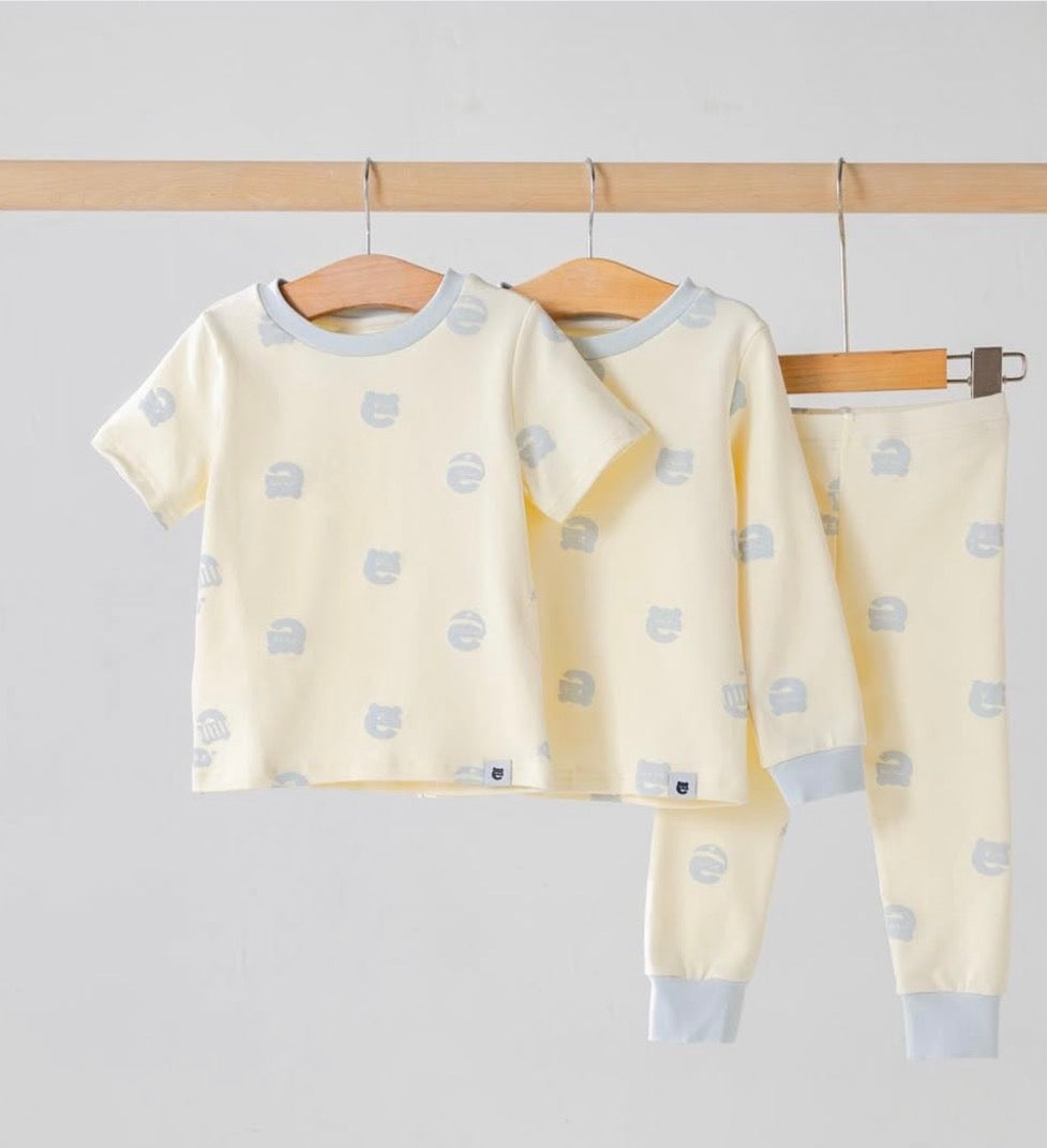3 Piece PJs Set Blue
