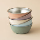 Stainless Steel Silicone Suction Bowl (Muted/Soft Lilac)