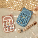 Patterned Silicone Phone Press Toy (Blush Cloud)