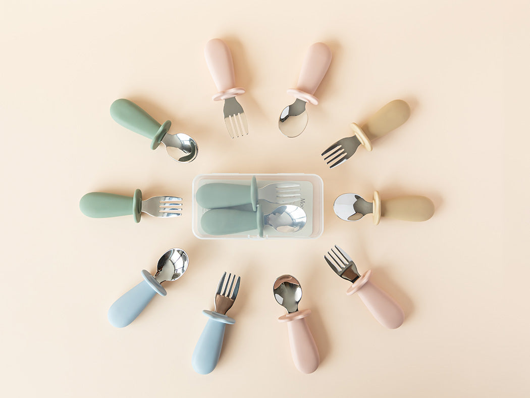 Baby Spoon & Fork Set (Ether)