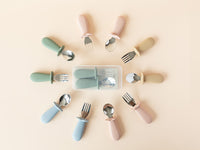 Baby Spoon & Fork Set (Sage)