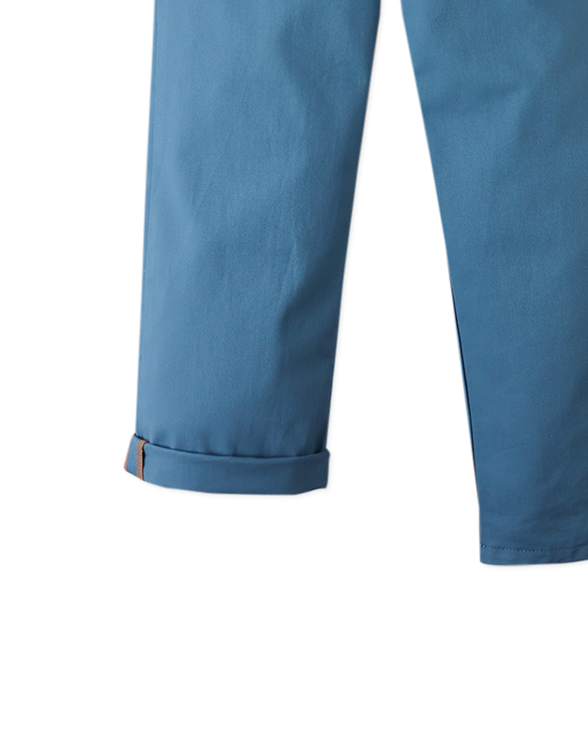 Edward Regular Straight Twill Pants with Striped Canvas Belt
