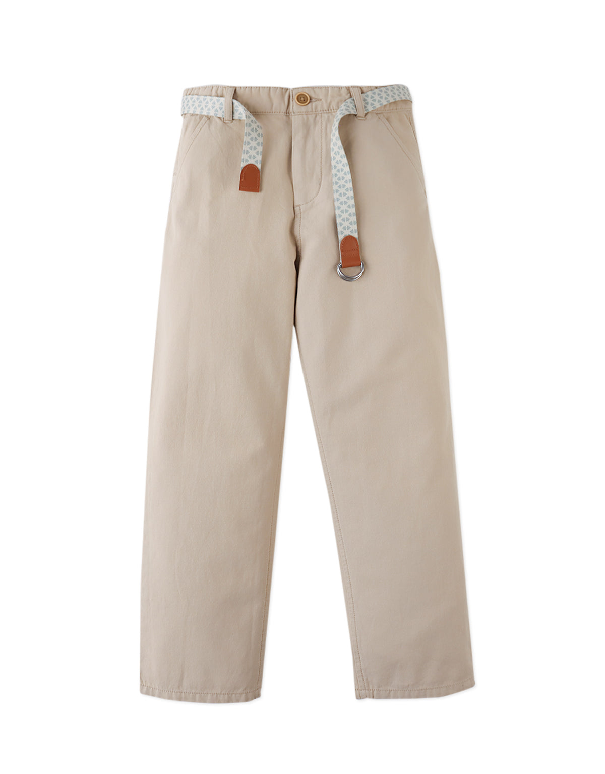 Moblit Regular-Fit Pants with Printed Garrison Belt