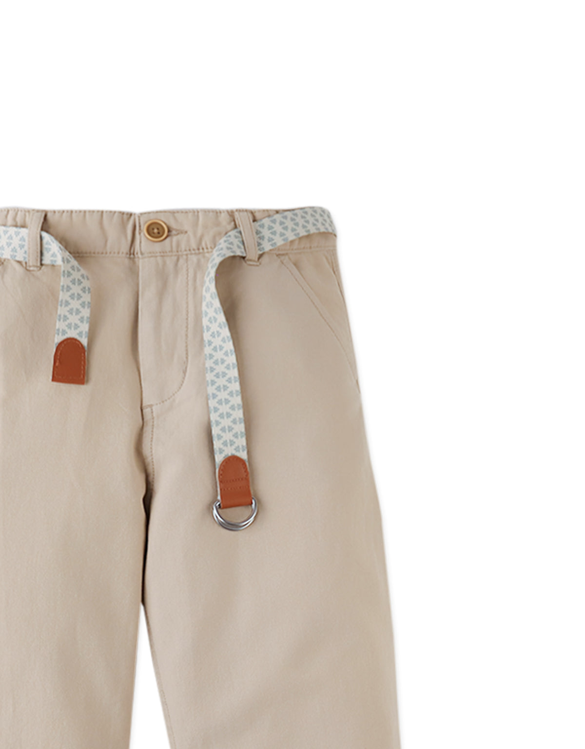 Moblit Regular-Fit Pants with Printed Garrison Belt