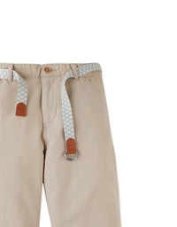 Moblit Regular-Fit Pants with Printed Garrison Belt