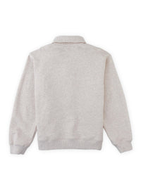 Stefano French Terry Polo Pullover with Chest Dachshund Embroidery (Beige)