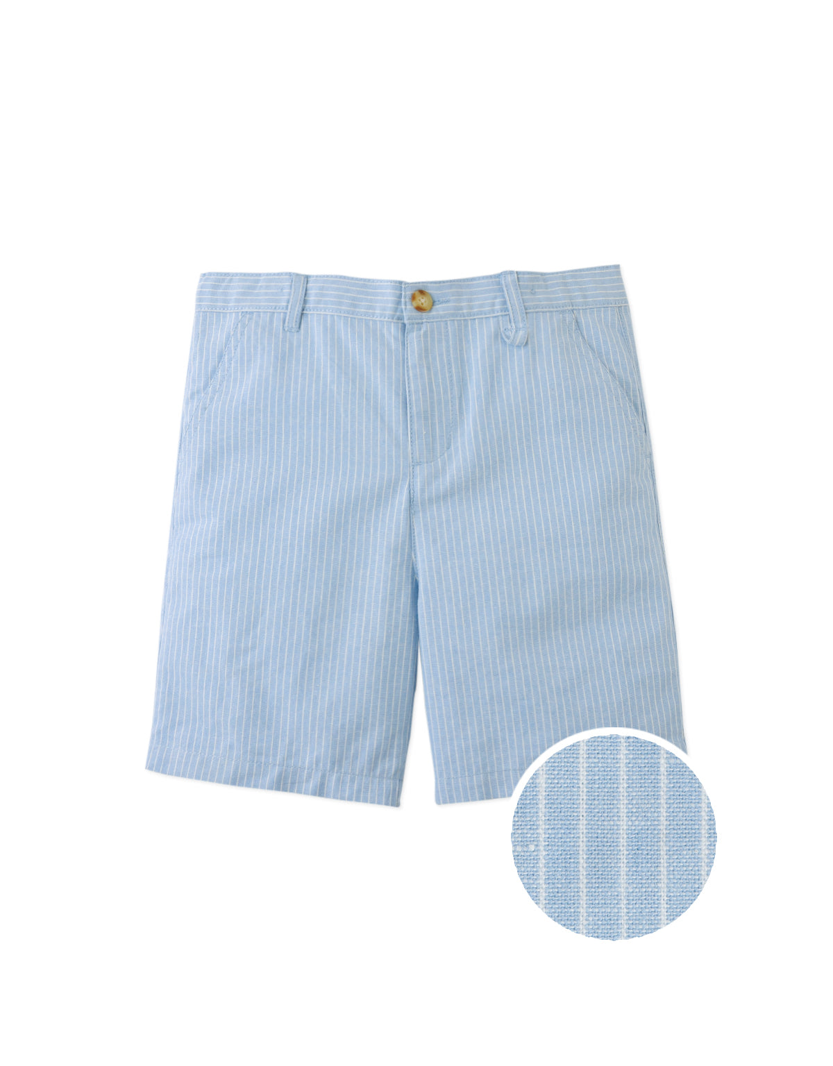 Louis Linen Cotton Stripe Regular Shorts