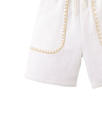Marlow Textured Drawstring Shorts