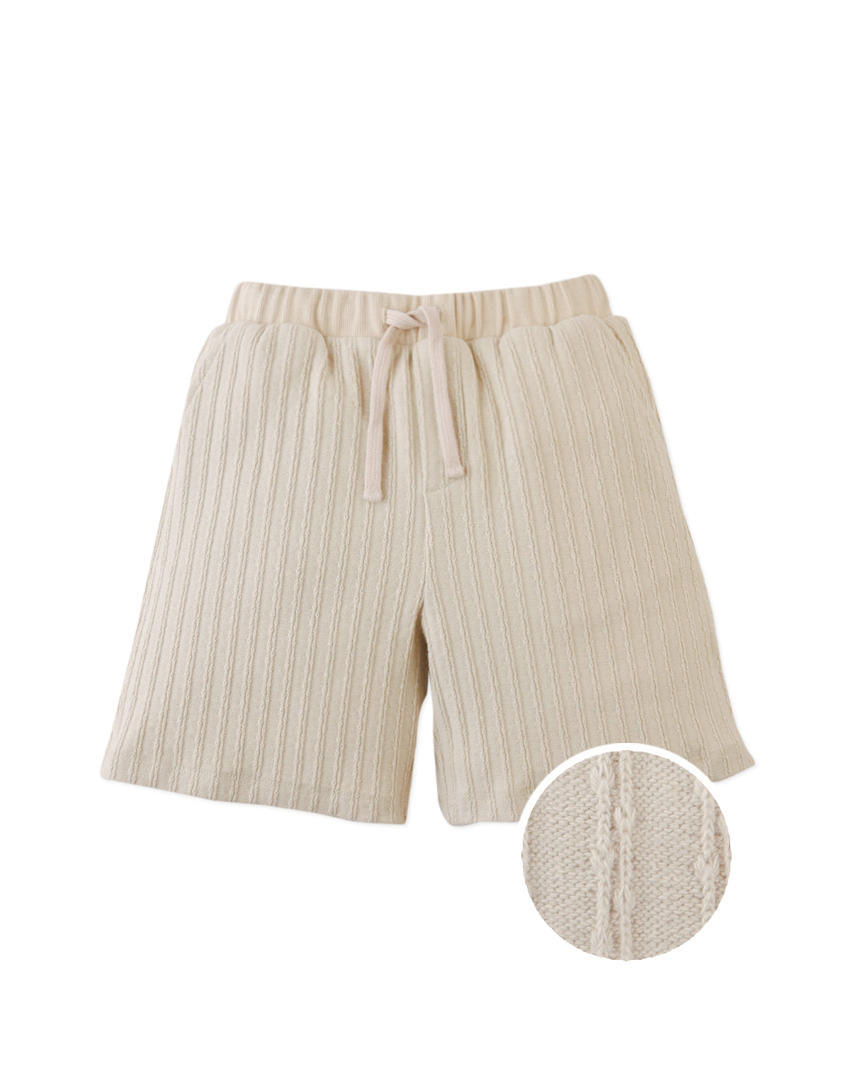 Daryl Cable Knit Drawstring Shorts