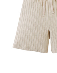 Daryl Cable Knit Drawstring Shorts
