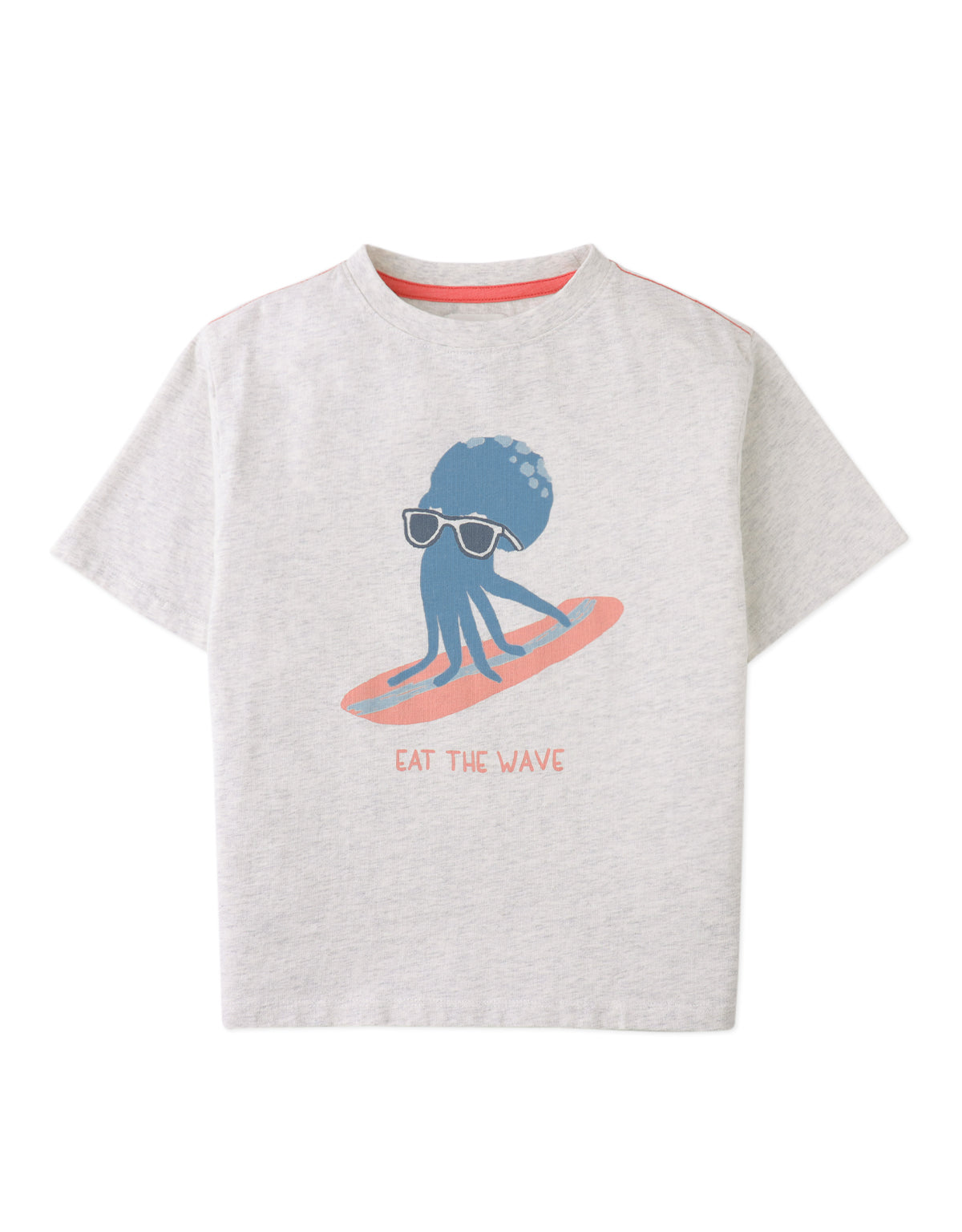 Oruo Surfing Octopus Relaxed-Fit Graphic Tee