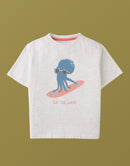 Oruo Surfing Octopus Relaxed-Fit Graphic Tee