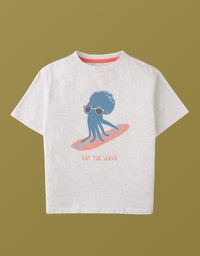 Oruo Surfing Octopus Relaxed-Fit Graphic Tee