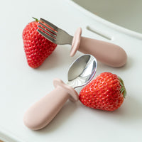 Baby Spoon & Fork Set (Blush)