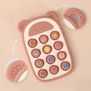 Patterned Silicone Phone Press Toy (Blush Cloud)