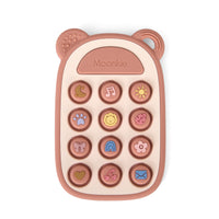 Patterned Silicone Phone Press Toy (Blush Cloud)
