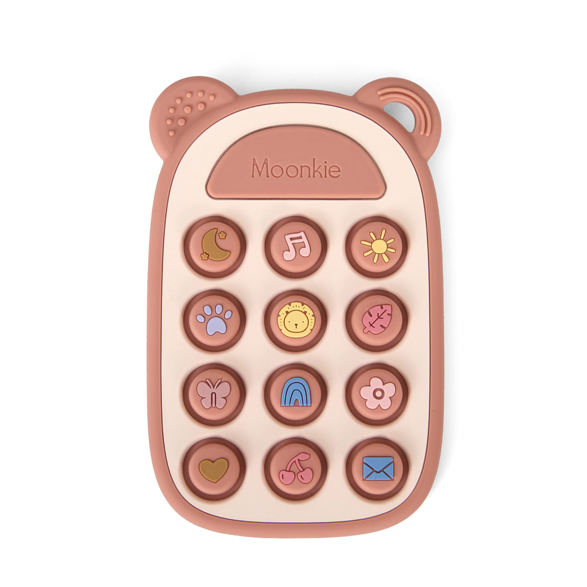 Patterned Silicone Phone Press Toy (Blush Cloud)