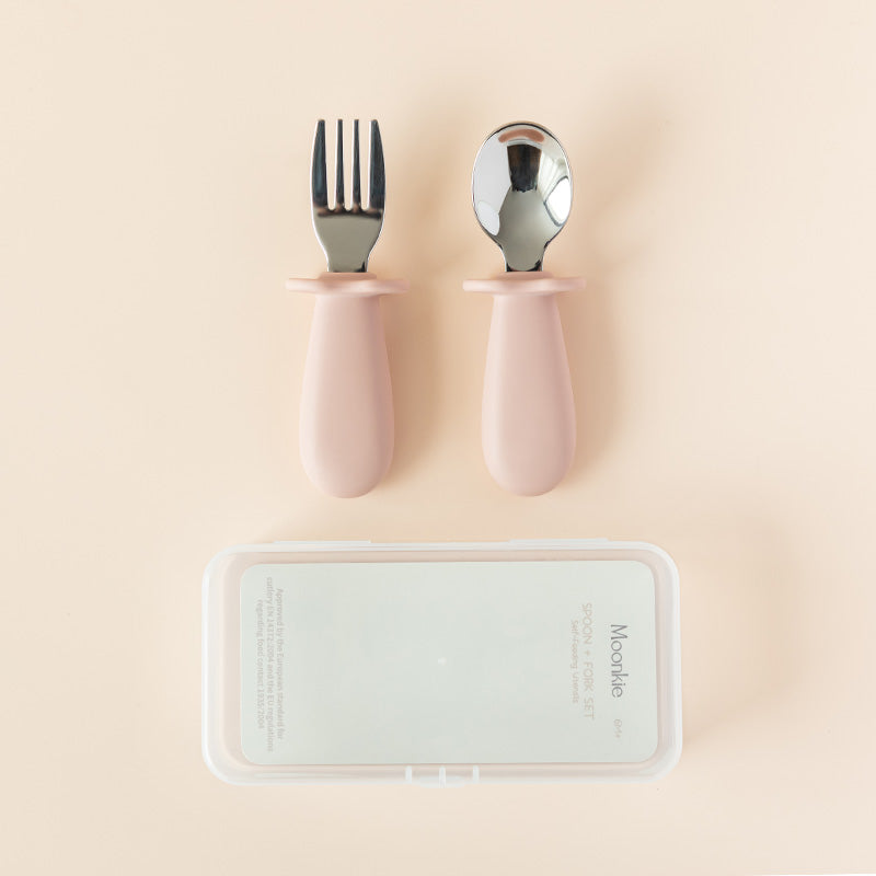 Baby Spoon & Fork Set (Blush)