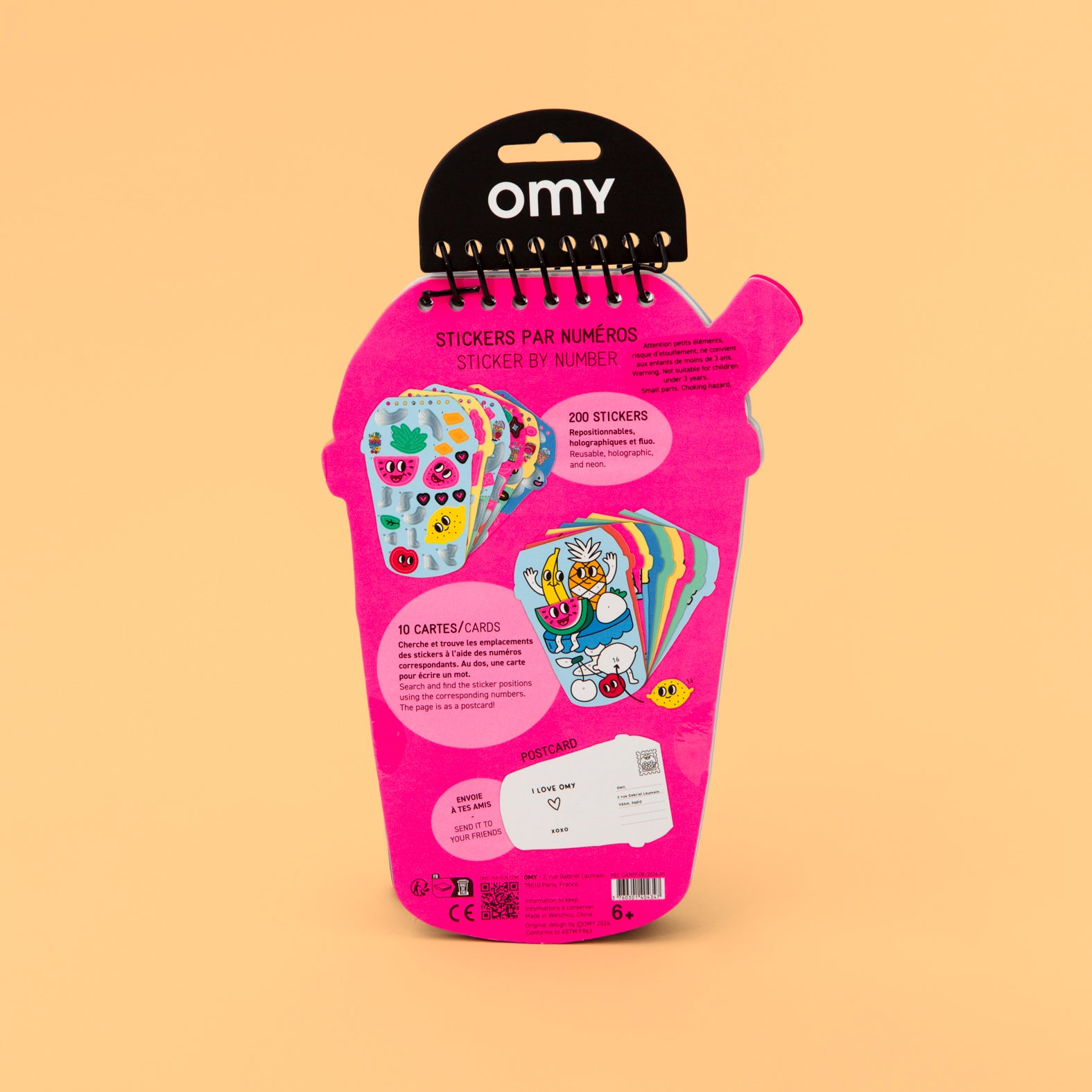 Sticker By Number Notebook/Bubble Tea