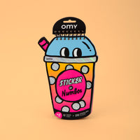 Sticker By Number Notebook/Bubble Tea
