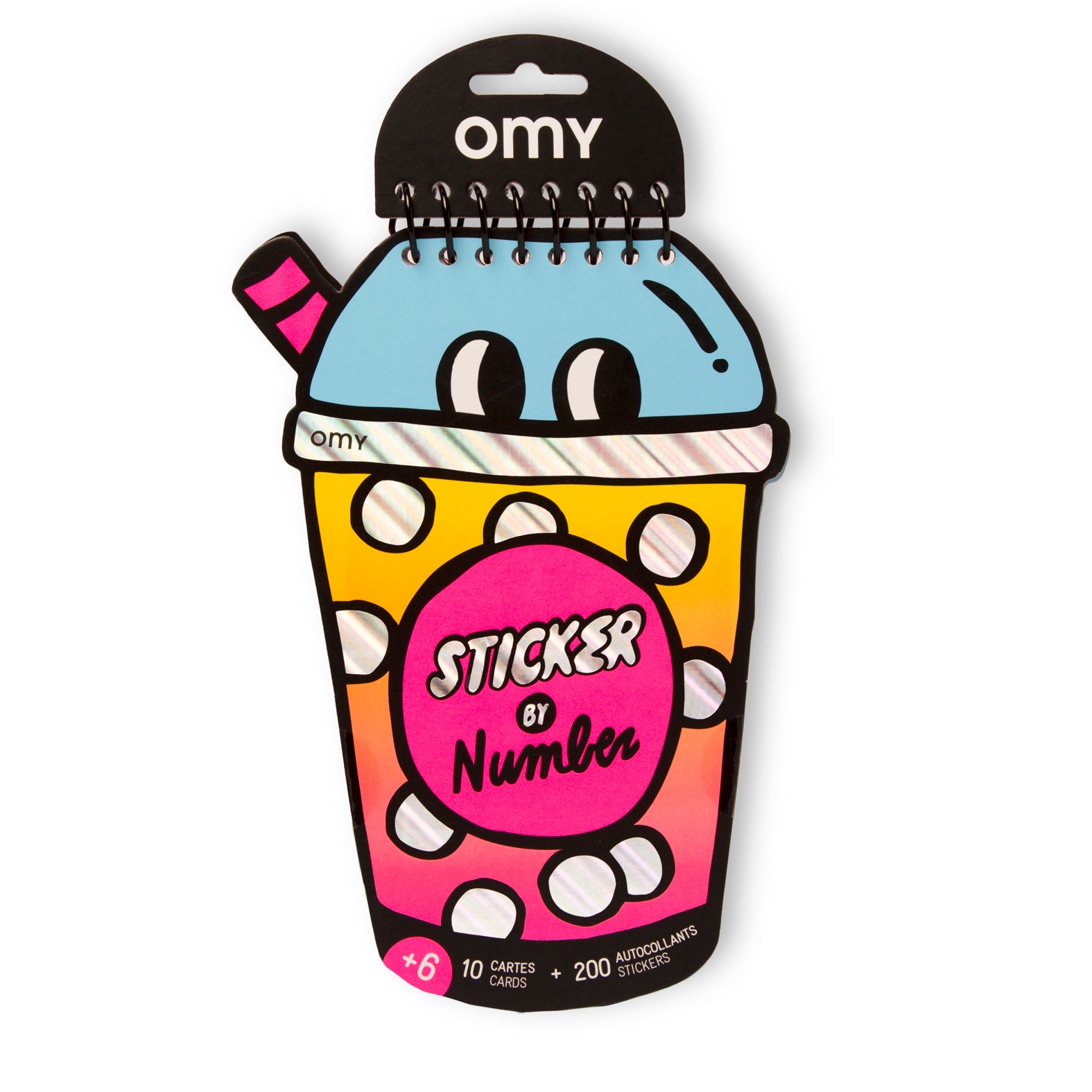 Sticker By Number Notebook/Bubble Tea
