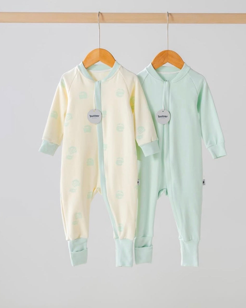 Set of 2 Jumpsuits Green
