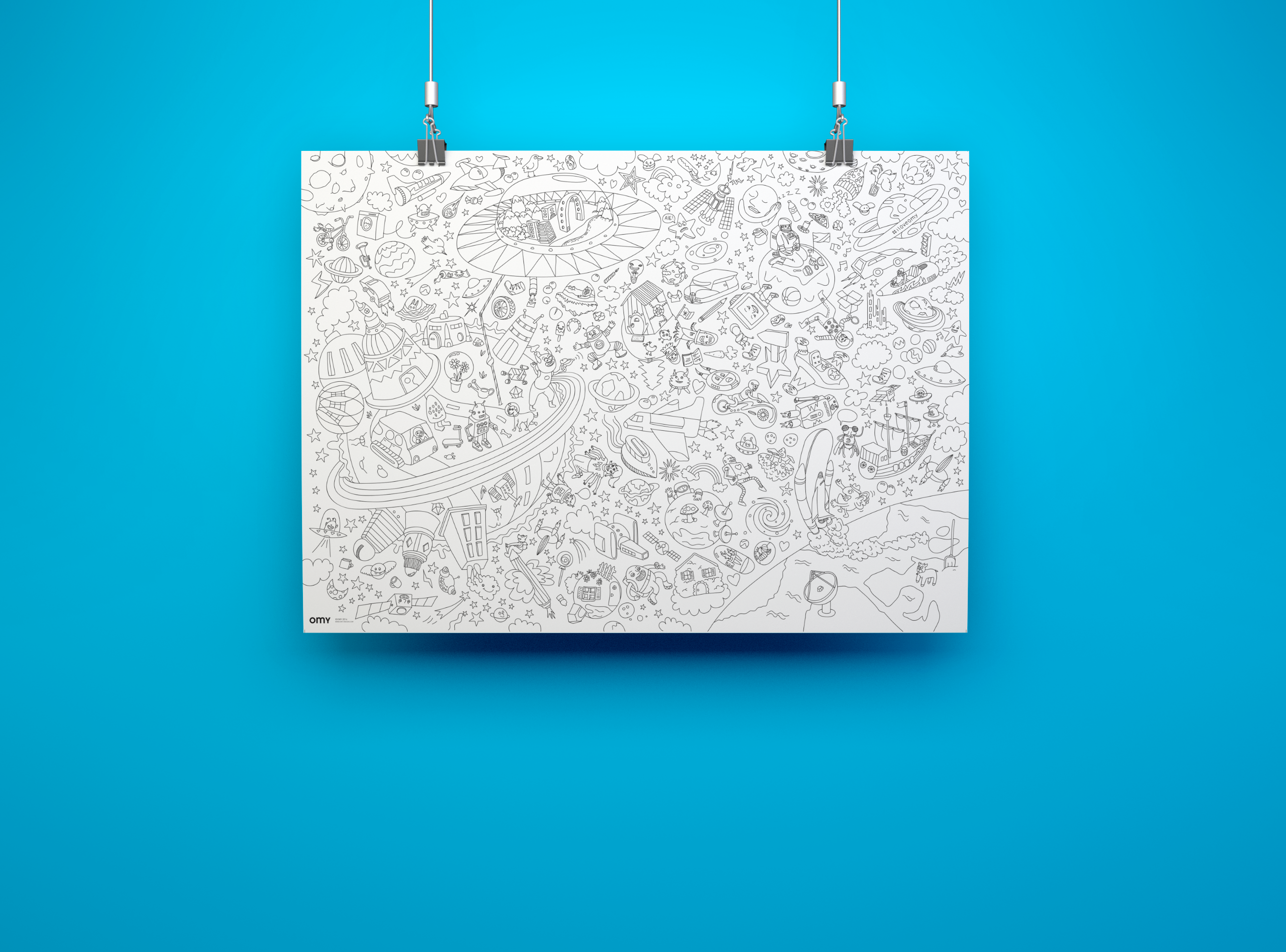 Giant Coloring Poster/Cosmos