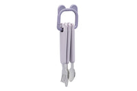 Cutlery Set with Loop Lilac