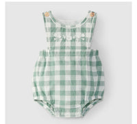 Shortie checkered with embroidery